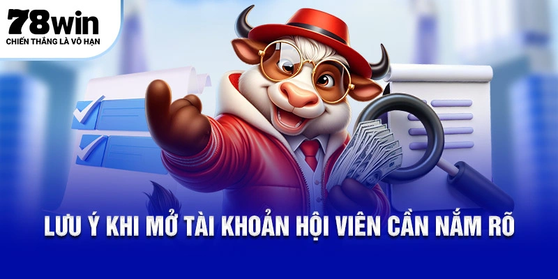 Lưu ý khi mở tài khoản hội viên cần nắm rõ